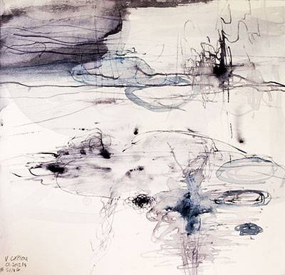 Australian Indigenous (Aboriginal and Torres Strait Islander) artwork by VICTORIA CATTONI of Miscellaneous Artists. The title is 01.2012/4 SING. [VC_wp1-3_2012] (Watercolour on Paper)