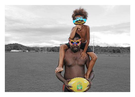 Australian Indigenous (Aboriginal and Torres Strait Islander) artwork by NAOMI HOBSON of Miscellaneous Artists. The title is A Bee and A Butterfly. [NH201901008P_1-5] (310GSM Cotton Rag Art Paper)