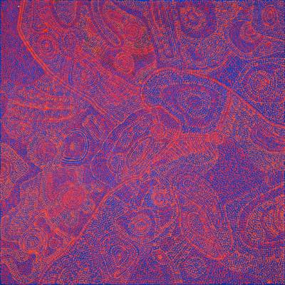 Australian Indigenous (Aboriginal and Torres Strait Islander) artwork by BETTY KUNTIWA PUMANI of Mimili Maku Arts. The title is Antara. [171-2012] (Acrylic on Linen)