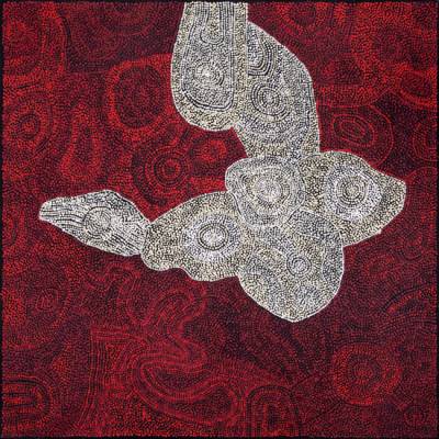 Australian Indigenous (Aboriginal and Torres Strait Islander) artwork by BETTY KUNTIWA PUMANI of Mimili Maku Arts. The title is Antara. [285-2012] (Acrylic on Linen)