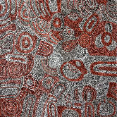 Australian Indigenous (Aboriginal and Torres Strait Islander) artwork by BETTY KUNTIWA PUMANI of Mimili Maku Arts. The title is Antara. [311-2012] (Acrylic on Linen)