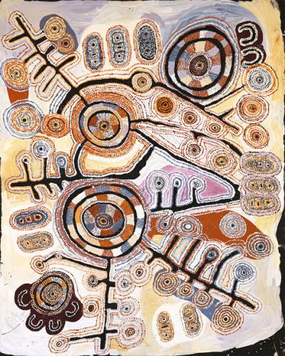 Australian Indigenous (Aboriginal and Torres Strait Islander) artwork by TUPPY NGINTJA GOODWIN of Mimili Maku Arts. The title is Antara. [243-19] (Acrylic on Linen)