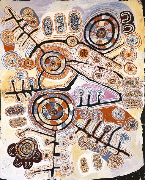 Australian Indigenous (Aboriginal and Torres Strait Islander) artwork by TUPPY NGINTJA GOODWIN of Mimili Maku Arts. The title is Antara. [243-19] (Acrylic on Linen)