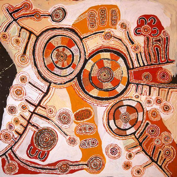 Australian Indigenous (Aboriginal and Torres Strait Islander) artwork by TUPPY NGINTJA GOODWIN of Mimili Maku Arts. The title is Antara. [82-19] (Acrylic on Linen)