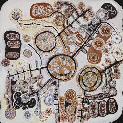 Australian Indigenous (Aboriginal and Torres Strait Islander) artwork by TUPPY NGINTJA GOODWIN of Mimili Maku Arts. The title is Antara. [201-19] (Acrylic on Linen)