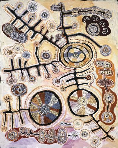 Australian Indigenous (Aboriginal and Torres Strait Islander) artwork by TUPPY NGINTJA GOODWIN of Mimili Maku Arts. The title is Antara. [244-19] (Acrylic on Linen)