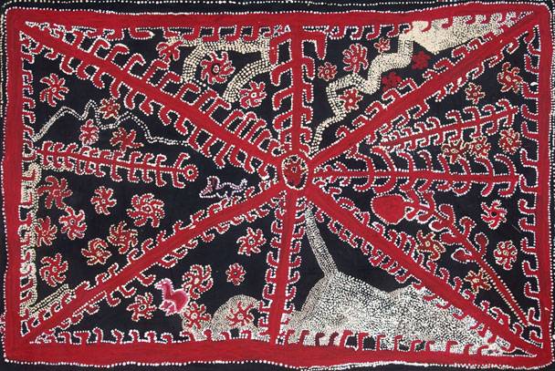 Australian Indigenous (Aboriginal and Torres Strait Islander) artwork by WHISKEY TJUKANGKU of Iwantja Artists. The title is Arrernte Country. [91-12] (Acrylic on Canvas)