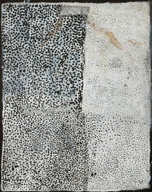 Australian Indigenous (Aboriginal and Torres Strait Islander) artwork by MOTORBIKE PADDY  NGAL of Utopia Art Centre. The title is Arrantenh. [451-23] (Acrylic on Linen)