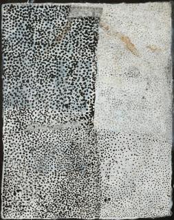 Australian Indigenous (Aboriginal and Torres Strait Islander) artwork by MOTORBIKE PADDY  NGAL of Utopia Art Centre. The title is Arrantenh. [451-23] (Acrylic on Linen)