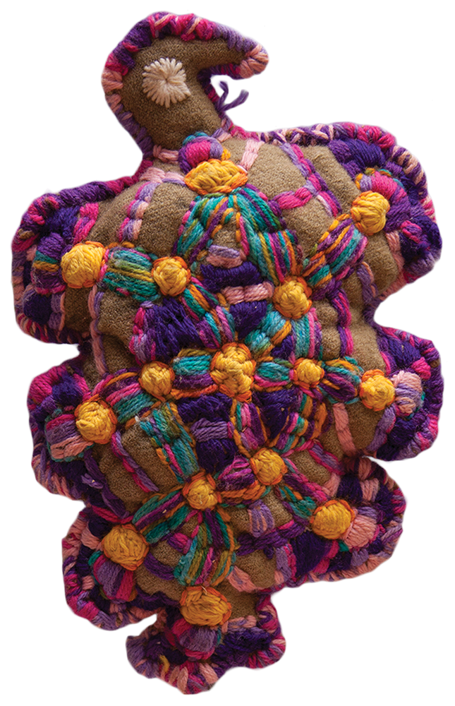 Australian Indigenous (Aboriginal and Torres Strait Islander) artwork by DULCIE SHARPE of Yarrenyty Arltere Artists (YALC). The title is Beautiful Bird. [266-15] (Soft Sculpture)