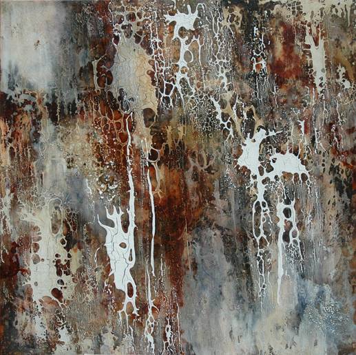 Australian Indigenous (Aboriginal and Torres Strait Islander) artwork by DAVID KELLY of Miscellaneous Artists. The title is Berri Werri Track. [DK1304009] (Oil & Acrylic on Board)