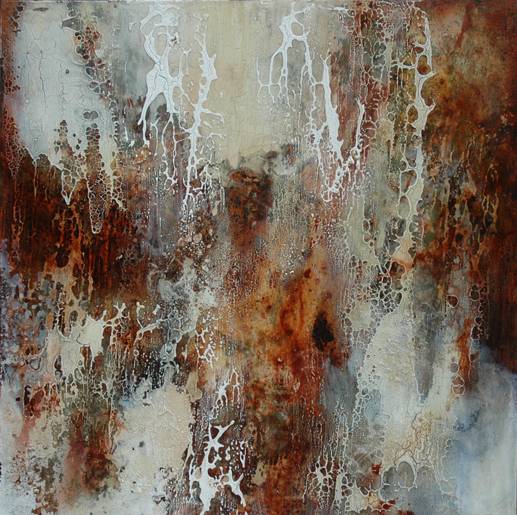 Australian Indigenous (Aboriginal and Torres Strait Islander) artwork by DAVID KELLY of Miscellaneous Artists. The title is Berri Werri Track. [10] (Oil & Acrylic on Board)