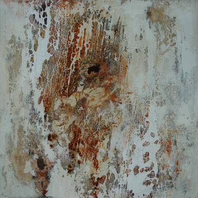 Australian Indigenous (Aboriginal and Torres Strait Islander) artwork by DAVID KELLY of Miscellaneous Artists. The title is Berri Werri Track. [18] (Oil & Acrylic on Board)