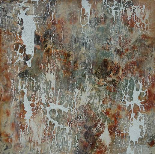 Australian Indigenous (Aboriginal and Torres Strait Islander) artwork by DAVID KELLY of Miscellaneous Artists. The title is Berri Werri Track. [20] (Oil & Acrylic on Board)