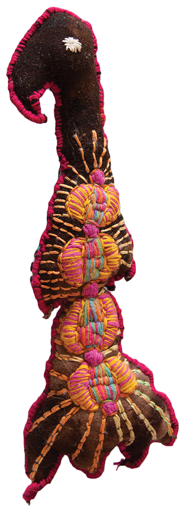 Australian Indigenous (Aboriginal and Torres Strait Islander) artwork by DULCIE SHARPE of Yarrenyty Arltere Artists (YALC). The title is Bird. [223-15] (Soft Sculpture)