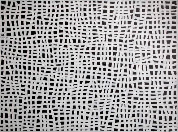 Australian Indigenous (Aboriginal and Torres Strait Islander) artwork by ABIE LOY of Miscellaneous Artists. The title is Body Painting. [GAAL08091550] (Synthetic Polymer on Belgian Linen)