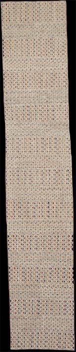 Australian Indigenous (Aboriginal and Torres Strait Islander) artwork by DJIRRIRRA WUNUNGMURRA of Buku-Larrnggay Mulka (Yirrkala). The title is Buyku. [3587S] (Bark Painting)