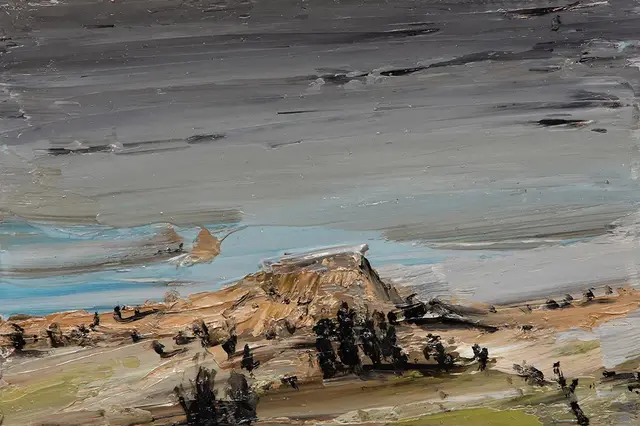 Australian Indigenous (Aboriginal and Torres Strait Islander) artwork by AMANDA PENROSE HART of Miscellaneous Artists. The title is Capertee. [APH201706010] (Oil on Board)