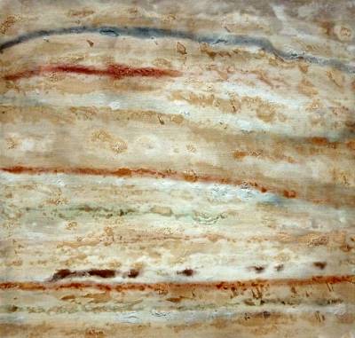 Australian Indigenous (Aboriginal and Torres Strait Islander) artwork by LINDSAY HARRIS of Miscellaneous Artists. The title is Coarin vale. [03 - Coarin vale] (Pigment, Resin and Clay on Hemp)