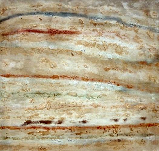 Australian Indigenous (Aboriginal and Torres Strait Islander) artwork by LINDSAY HARRIS of Miscellaneous Artists. The title is Coarin vale. [03 - Coarin vale] (Pigment, Resin and Clay on Hemp)