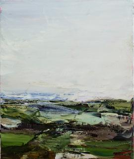 Australian Indigenous (Aboriginal and Torres Strait Islander) artwork by AARON KINNANE of Miscellaneous Artists. The title is Creancey Mornings 1. [AK201711001] (Oil on Linen)