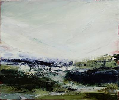 Australian Indigenous (Aboriginal and Torres Strait Islander) artwork by AARON KINNANE of Miscellaneous Artists. The title is Creancey Mornings 10. [AK201711010] (Oil on Linen)