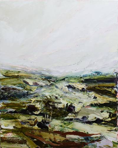 Australian Indigenous (Aboriginal and Torres Strait Islander) artwork by AARON KINNANE of Miscellaneous Artists. The title is Creancey Mornings 20. [AK201711017] (Oil on Linen)