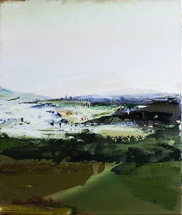 Australian Indigenous (Aboriginal and Torres Strait Islander) artwork by AARON KINNANE of Miscellaneous Artists. The title is Creancey Mornings 6. [AK201711006] (Oil on Linen)