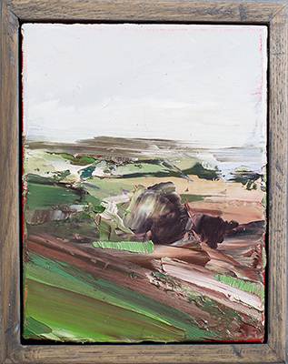 Australian Indigenous (Aboriginal and Torres Strait Islander) artwork by AARON KINNANE of Miscellaneous Artists. The title is Creancey Mornings 8. [AK201711008] (Oil on Linen)