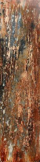 Australian Indigenous (Aboriginal and Torres Strait Islander) artwork by DAVID KELLY of Miscellaneous Artists. The title is Eucalypt Bark on Card #3. [DK1304005wp] (Oil & Acrylic on Card)