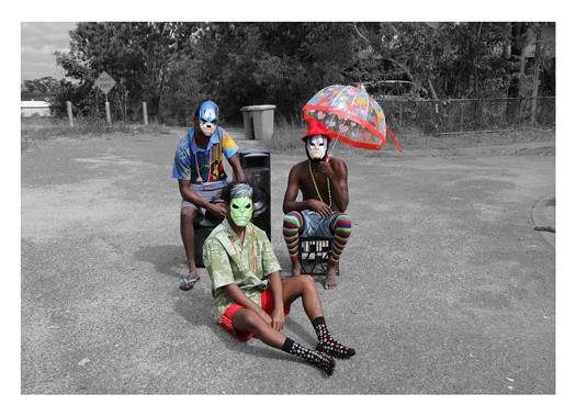 Australian Indigenous (Aboriginal and Torres Strait Islander) artwork by NAOMI HOBSON of Miscellaneous Artists. The title is Fantastic 3. [NH202007001P_1-5] (310GSM Cotton Rag Art Paper)