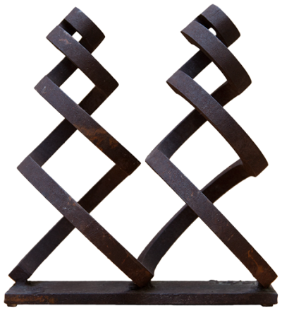 Australian Indigenous (Aboriginal and Torres Strait Islander) artwork by GREG JOHNS of Miscellaneous Artists. The title is Guardian Figures 1978/79. [GJ201607003_4/15] (Solid Mild Steel)