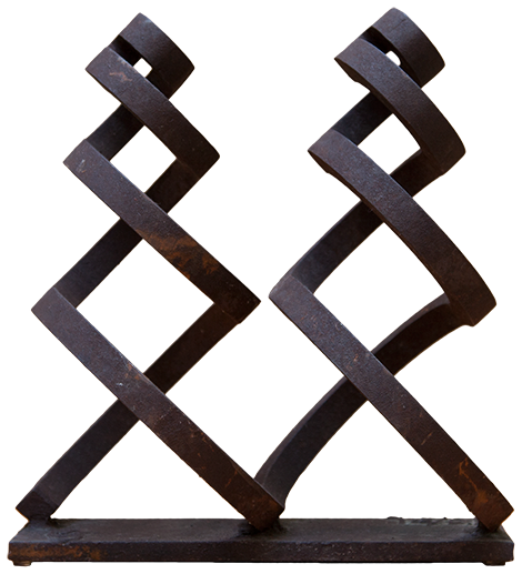 Australian Indigenous (Aboriginal and Torres Strait Islander) artwork by GREG JOHNS of Miscellaneous Artists. The title is Guardian Figures 1978/79. [GJ201607003_4/15] (Solid Mild Steel)