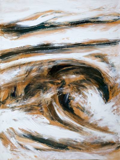 Australian Indigenous (Aboriginal and Torres Strait Islander) artwork by SHANE PICKETT of Miscellaneous Artists. The title is Hunting Ground over the River. [SP01659] (Acrylic on Linen)