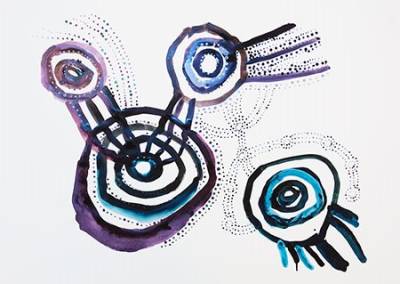 Australian Indigenous (Aboriginal and Torres Strait Islander) artwork by VARIOUS TJUNGU PALYA ARTISTS (COLLABORATIVE) of Tjungu Palya Artists. The title is Ilpili. [16-WC1-17/50] (Digital Print - Edition of 50)