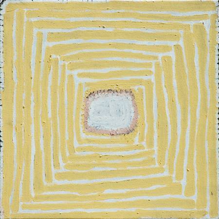 Australian Indigenous (Aboriginal and Torres Strait Islander) artwork by MARY MERIBIDA of Bidyadanga Artists (Yulparija & Mangala). The title is Ilyara. [25580] (Acrylic on Canvas)