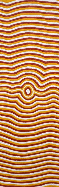 Australian Indigenous (Aboriginal and Torres Strait Islander) artwork by WINNIFRED NANALA of Warlayirti Artists (Balgo). The title is Jaluyarnoo. [631/07] (Acrylic on Canvas)