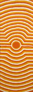 Australian Indigenous (Aboriginal and Torres Strait Islander) artwork by WINNIFRED NANALA of Warlayirti Artists (Balgo). The title is Jaluyarnoo. [952/07] (Acrylic on Canvas)