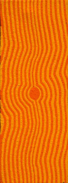 Australian Indigenous (Aboriginal and Torres Strait Islander) artwork by WINNIFRED NANALA of Warlayirti Artists (Balgo). The title is Jaluyarnoo. [995/07] (Acrylic on Canvas)