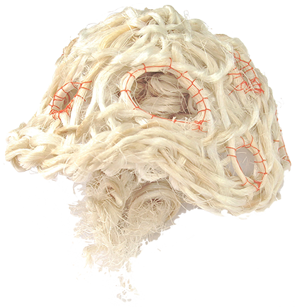 Australian Indigenous (Aboriginal and Torres Strait Islander) artwork by LAVINIA KETCHELL of Erub Erwer Meta. The title is Jerry. [16-185] (Rope & Twine)