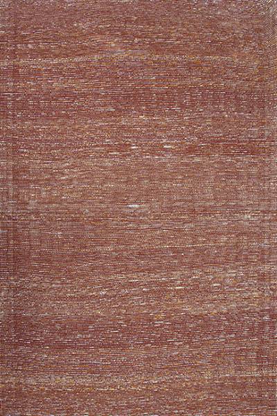 Australian Indigenous (Aboriginal and Torres Strait Islander) artwork by PAULINA (JEDDA) PURUNTATAMERI of Munupi Artists. The title is Jilamara Design. [16-149] (Ochre on Linen)