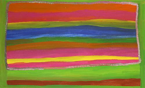 Australian Indigenous (Aboriginal and Torres Strait Islander) artwork by JUKUJA DOLLY SNELL of Mangkaja Artists. The title is Jilji. [pc265_04] (Atelier Artist Acrylic on 10oz Cotton Duck)