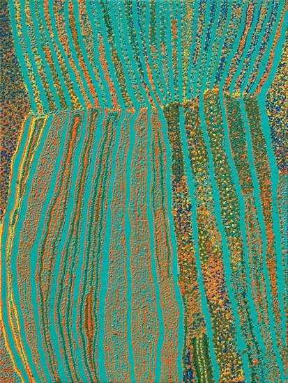 Australian Indigenous (Aboriginal and Torres Strait Islander) artwork by JANICE NIXON of Martumili Artists. The title is Jitiri. [08-850] (Acrylic on Canvas)