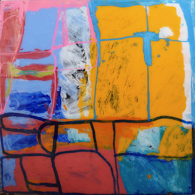 Australian Indigenous (Aboriginal and Torres Strait Islander) artwork by DAISY JAPULIJA of Mangkaja Artists. The title is Karnanganyia. [455/18] (Acrylic Paint on 3mm Poly-Carbonate)