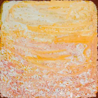 Australian Indigenous (Aboriginal and Torres Strait Islander) artwork by EUBENA NAMPITJIN of Warlayirti Artists (Balgo). The title is Kunawarritji. [259/07] (Acrylic on Canvas)