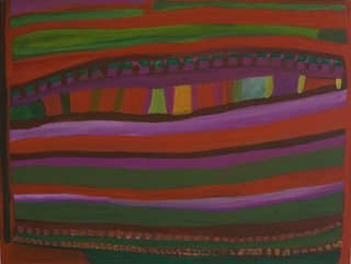 Australian Indigenous (Aboriginal and Torres Strait Islander) artwork by JUKUJA DOLLY SNELL of Mangkaja Artists. The title is Kutu Kutu. [61/06] (Acrylic on Canvas)