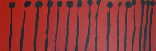 Australian Indigenous (Aboriginal and Torres Strait Islander) artwork by LISA UHL of Mangkaja Artists. The title is Kurrkapi. [324/14] (Atelier Acrylic Paint on 14oz Canvas)
