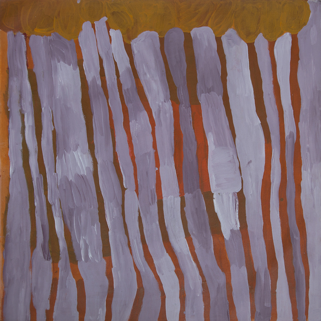 Australian Indigenous (Aboriginal and Torres Strait Islander) artwork by LISA UHL of Mangkaja Artists. The title is Kurrkapi. [229/15] (Atelier Acrylic Paint on 14oz Canvas)