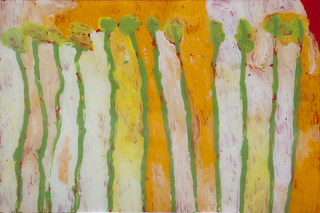 Australian Indigenous (Aboriginal and Torres Strait Islander) artwork by LISA UHL of Mangkaja Artists. The title is Kurrkapi. [144/17] (Acrylic Paint on 3mm Poly-Carbonate)