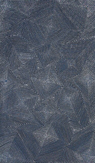 Australian Indigenous (Aboriginal and Torres Strait Islander) artwork by MAUREEN POULSON NAPANGARDI of Papunya Tjupi Artists. The title is Kapi Tjukurrpa - Kalipinypa. [315-16] (Acrylic on Linen)